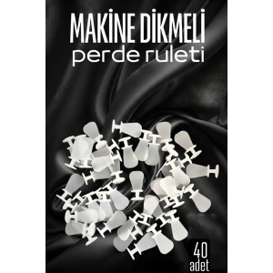 Hubrendy ÇER Makine Dikmeli Perde Düğmesi Perde Ruleti Perde Düğmesi 40 Adet