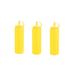 Hubrendy ÇER Mayonez Sos Şişesi - 1000ml Dev Boy Sarı 3 Adet