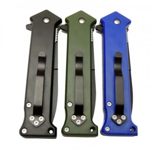 Hubrendy ÇER Mtech 4352 Mavi Bas - Çek Kamp Çakı 20cm- Otomatik, Kemerlikli
