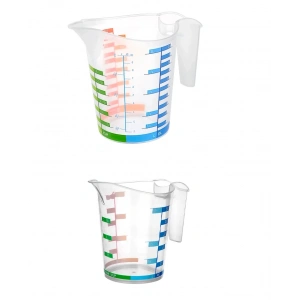 Hubrendy ÇER Ölçü Kabı Dereceli Renkli 1000 Ml + 500 Ml Set