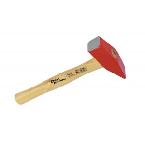 Hubrendy ÇER Sait Demirci Boyalı Tesviyeci Çelik Çekiç 100 Gr, Ahşap Saplı