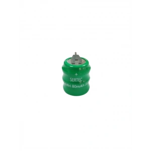 Hubrendy ÇER Sertec - 3.6v 3s1p 80 Mah 2 Pin Nı-mh Buton Pil