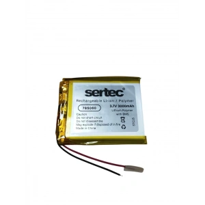 Hubrendy ÇER Sertec 785060 3.7v 3000mah Li-polymer Pil (devreli/1.5a)
