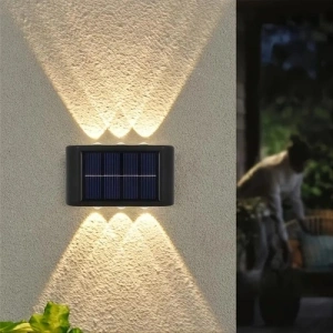 Hubrendy Emin 2li Solar Duvar Aydınlatması (6 LED, Gün Işığı)