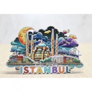Hubrendy Emin Ahşap İstanbul Temalı Magnet