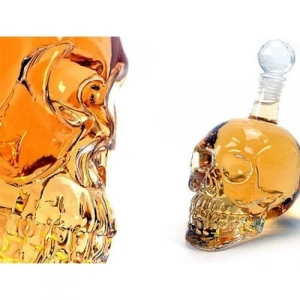 Hubrendy Emin Crystal Head Kuru Kafa Cam Şişe 350 ml