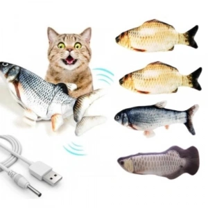 Hubrendy Emin Hareketli Balık Kedi Oyuncağı Şarjlı