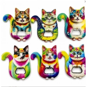 Hubrendy Emin Kedi Tasarımı İstanbul Temalı Buzdolapı Süsü Magnet