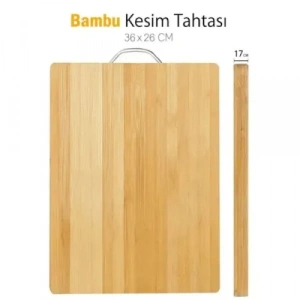Hubrendy Emin Metal Saplı Bambu Kesim Panosu