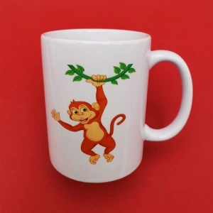 Hubrendy Emin Sevimli Maymun Baskılı Kupa Bardak