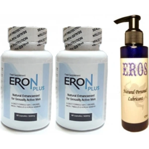 Hubrendy Bez Eros Lubricant 125ml  Jel + 2 Adet Eron Plus 60lı Erkeklere Özel