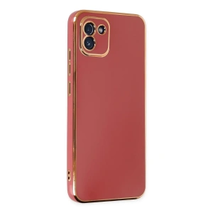 Hubrendy Bez Samsung Galaxy A03 Kılıf Volet Silikon - Kırmızı