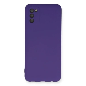 Hubrendy Bez Samsung Galaxy A03S Kılıf Nano içi Kadife Silikon - Mor