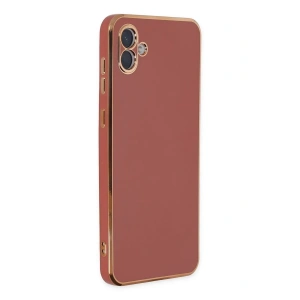 Hubrendy Bez Samsung Galaxy A04 Kılıf Volet Silikon - Kırmızı