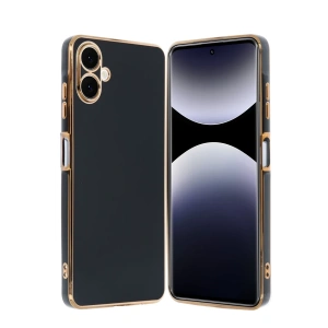 Hubrendy Bez Samsung Galaxy A06 Kılıf Volet Silikon - Siyah