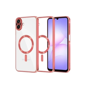 Hubrendy Bez Samsung Galaxy A07 4G Kross Magneticsafe Kapak - Kırmızı