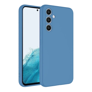 Hubrendy Bez Samsung Galaxy A16 5G Kılıf First Silikon - Mavi