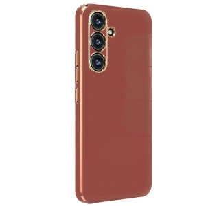 Hubrendy Bez Samsung Galaxy A24 4G Kılıf Volet Silikon - Kırmızı