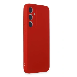 Hubrendy Bez Samsung Galaxy A35 5G Kılıf First Silikon - Kırmızı