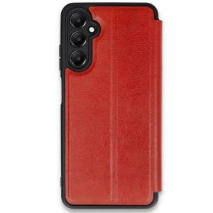 Hubrendy Bez Samsung Galaxy A36 Kılıf Flip Cover - Kırmızı