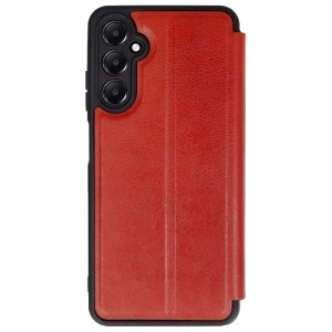 Hubrendy Bez Samsung Galaxy A56 Kılıf Flip Cover - Kırmızı