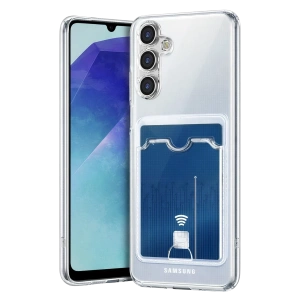 Hubrendy Bez Samsung Galaxy A57 5G Kart Şeffaf Silikon - Şeffaf