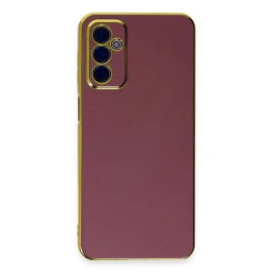 Hubrendy Bez Samsung Galaxy M23 Kılıf Volet Silikon - Kırmızı