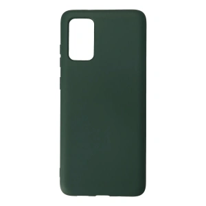 Hubrendy Bez Samsung Galaxy S20 Plus Kılıf Nano içi Kadife Silikon - Koyu Yeşil