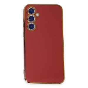 Hubrendy Bez Samsung Galaxy S23 FE Kılıf Volet Silikon - Kırmızı