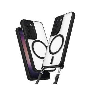 Hubrendy Bez Samsung Galaxy S23 Plus Kılıf Enka Magsafe Silikon Kılıf - Siyah