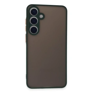 Hubrendy Bez Samsung Galaxy S24 Kılıf Montreal Silikon Kapak - Yeşil