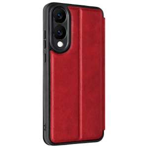 Hubrendy Bez Samsung Galaxy S25 Edge Flip Cover - Kırmızı
