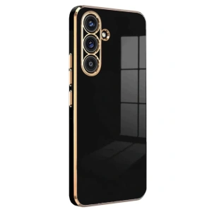 Hubrendy Bez Samsung Galaxy S25 FE Volet Silikon - Siyah