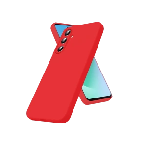 Hubrendy Bez Samsung Galaxy S26 First Silikon - Kırmızı
