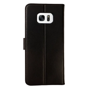 Hubrendy Bez Samsung Galaxy S7 Edge Trend S Plus Kapaklı Kılıf - Siyah