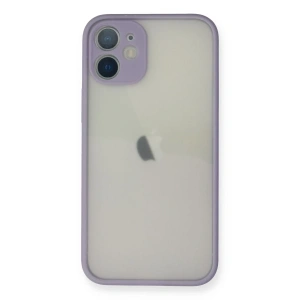 Hubrendy Bez Apple iPhone 11 Pro Max Kılıf Montreal Silikon Kapak - Mor