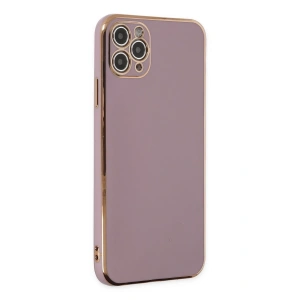 Hubrendy Bez Apple iPhone 11 Pro Max Kılıf Volet Silikon - Mor