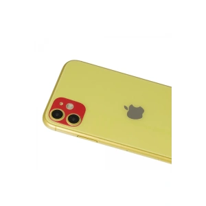 Hubrendy Bez Apple iPhone 11 Rainbow Kamera Lens Koruma Cam - Kırmızı