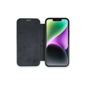 Hubrendy Bez Apple iPhone 12 Kılıf Dolpin Kapaklı - Lacivert