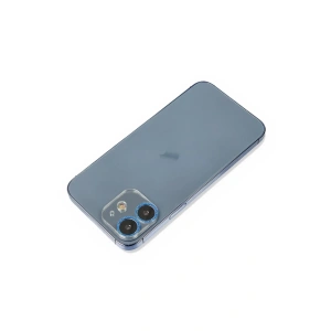 Hubrendy Bez Apple iPhone 12 Mini Shine Kamera Lens Koruma Cam - Mavi