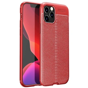 Hubrendy Bez Apple iPhone 12 Pro Kılıf Auto Focus Kapak - Kırmızı