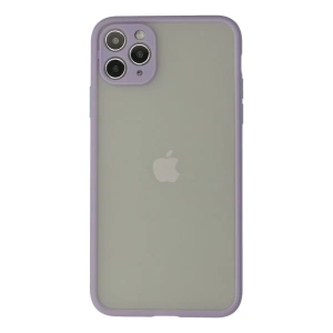 Hubrendy Bez Apple iPhone 12 Pro Kılıf Montreal Silikon Kapak - Mor