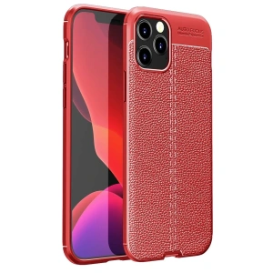 Hubrendy Bez Apple iPhone 12 Pro Max Kılıf Auto Focus Kapak - Kırmızı