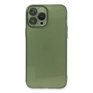 Hubrendy Bez Apple iPhone 13 Pro Kılıf Fly Lens Silikon - Yeşil
