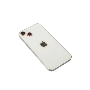 Hubrendy Bez Apple iPhone 14 Diamond Kamera Lens - Kırmızı