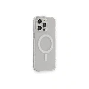 Hubrendy Bez Apple iPhone 14 Pro Max Kılıf Matte Şeffaf Magneticsafe - Şeffaf