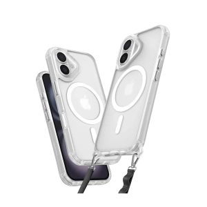 Hubrendy Bez Apple iPhone 16 Kılıf Enka Magsafe Silikon Kılıf - Şeffaf