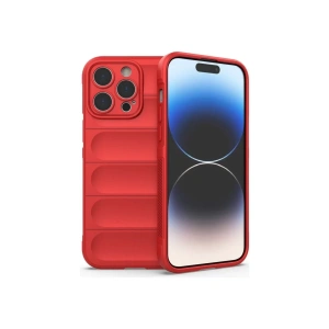 Hubrendy Bez Apple iPhone 16 Pro Max Kılıf Optimum Silikon - Kırmızı