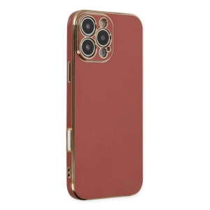 Hubrendy Bez Apple iPhone 16 Pro Max Kılıf Volet Silikon - Kırmızı