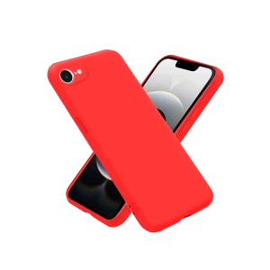 Hubrendy Bez Apple iPhone 16E Kılıf First Silikon - Kırmızı